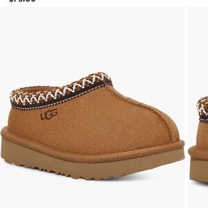 UGG Tan Slip-On Shoes with Braided Trim Tasman 7 toddler NWT